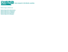 Tablet Screenshot of nordic-digra.org
